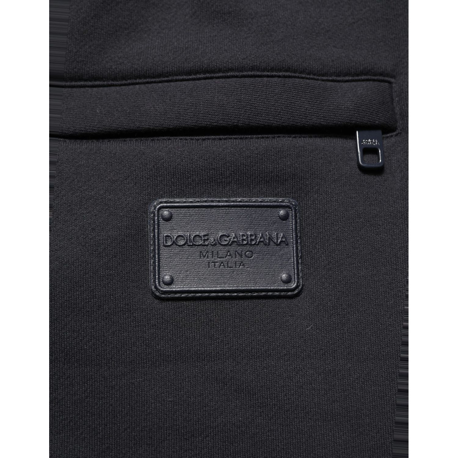Dolce & Gabbana Black Drawstring Viscose Jogger Men Sweatpants Pants
