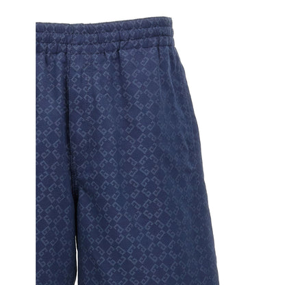 Givenchy Blue Cotton Bermuda Shorts