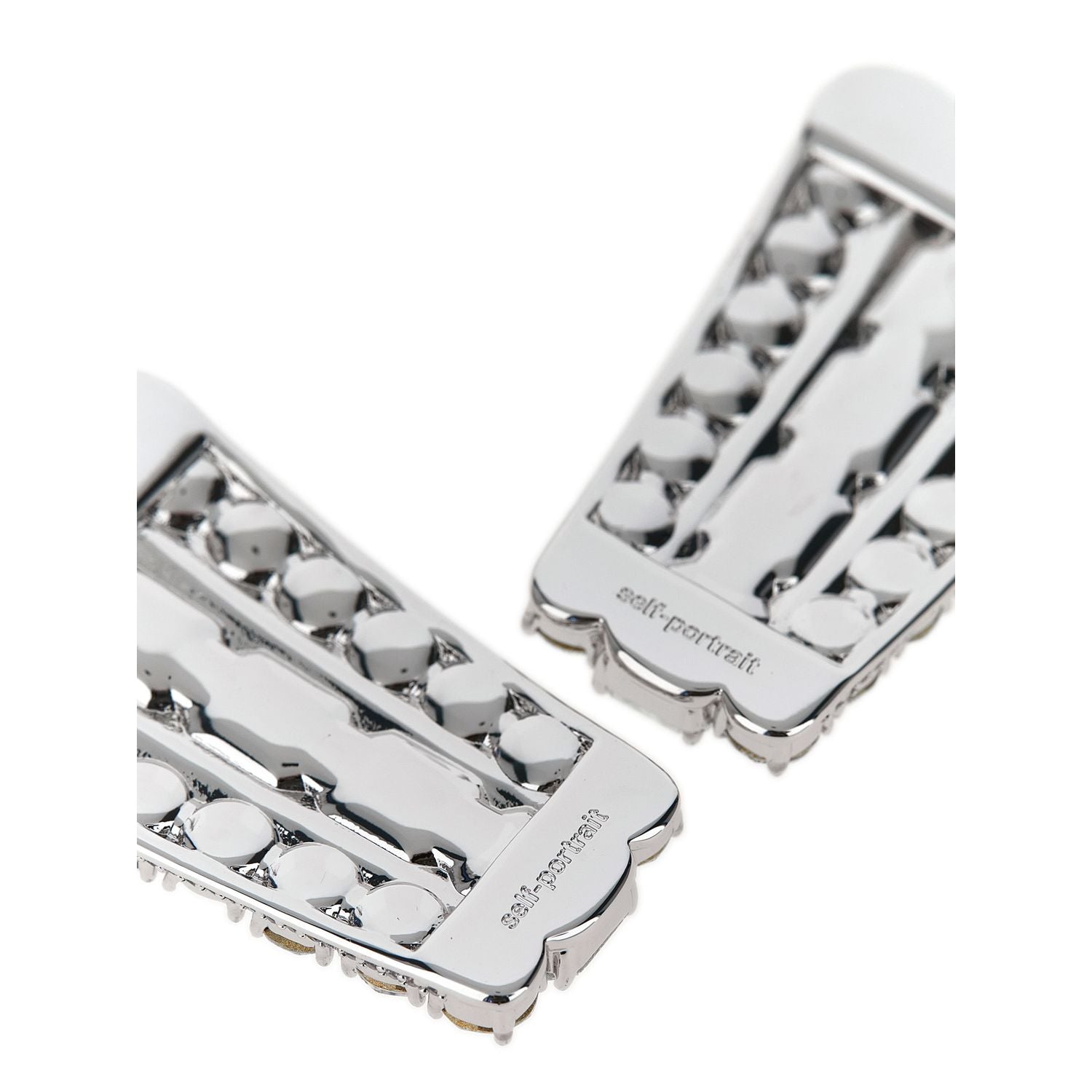 Self-Portrait Silver Cotton Earrings