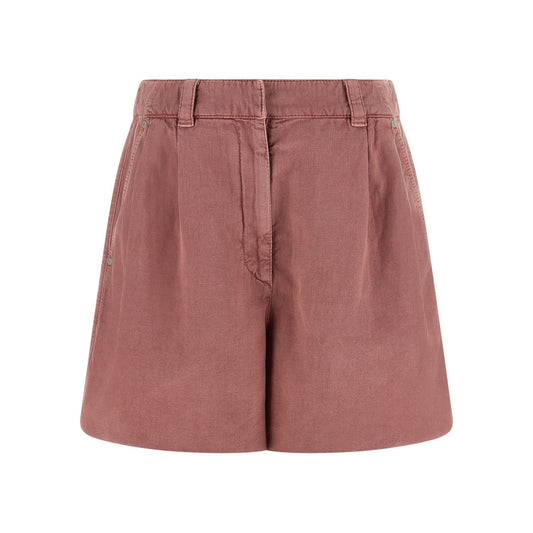 Brunello Cucinelli Multicolor Cotton Bermuda Shorts