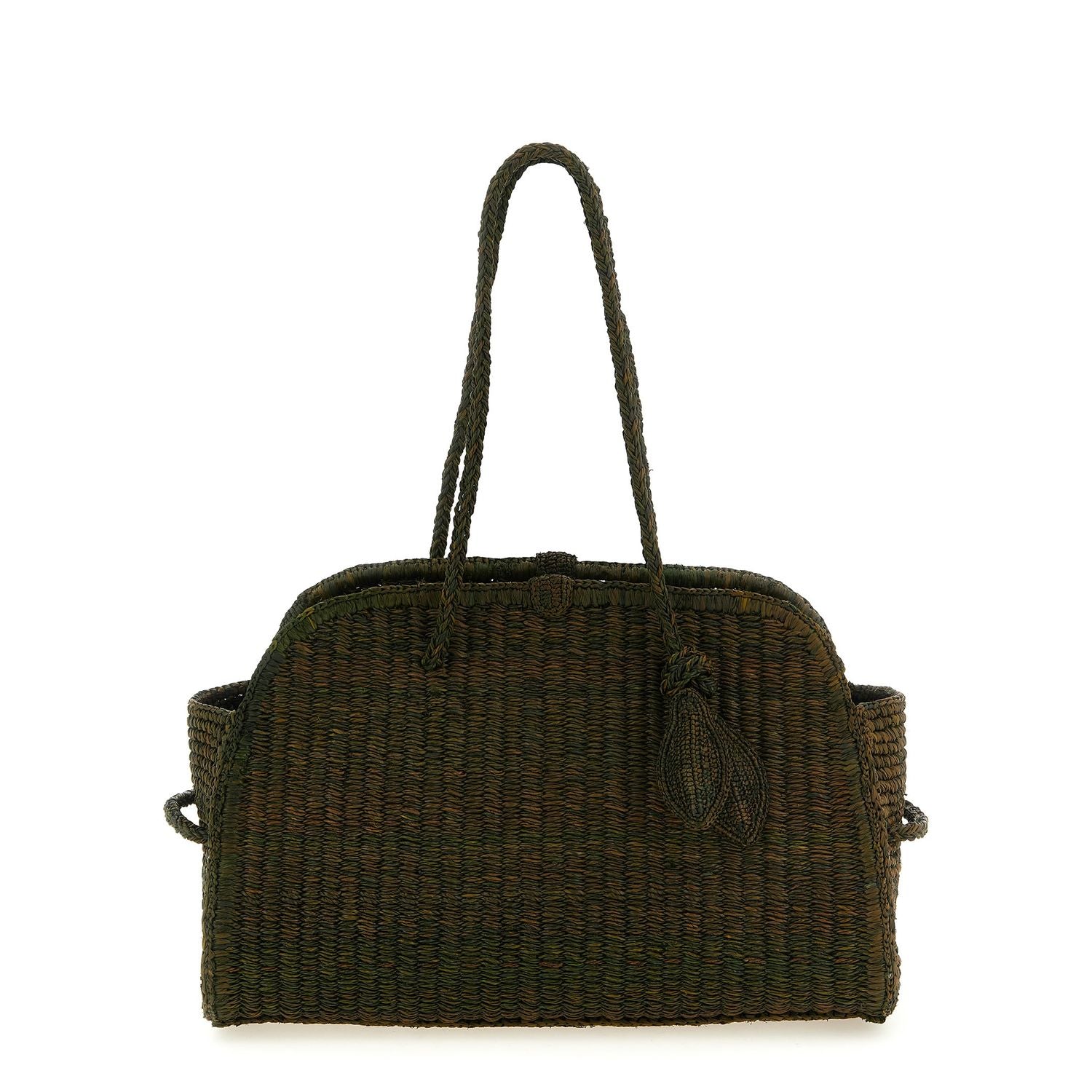 Jacquemus Bicolor Raffia Tote Bag