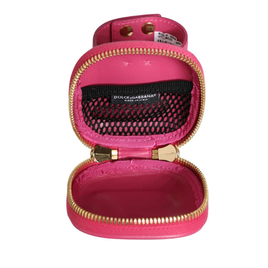Dolce & Gabbana Pink Calf Leather DG Logo MULTIFUNCTIONAL KIT Borse Bag