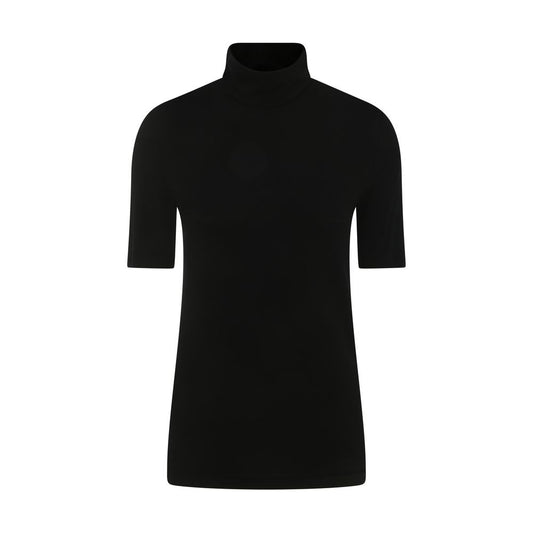 Wolford Black Cotton T-Shirt