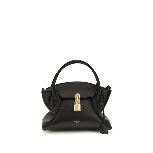 Balmain Black Calf Leather Bos Taurus Shoulder Bag