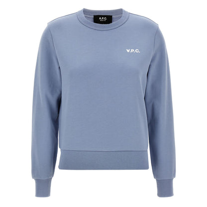 A.P.C. Blue Cotton Sweatshirt