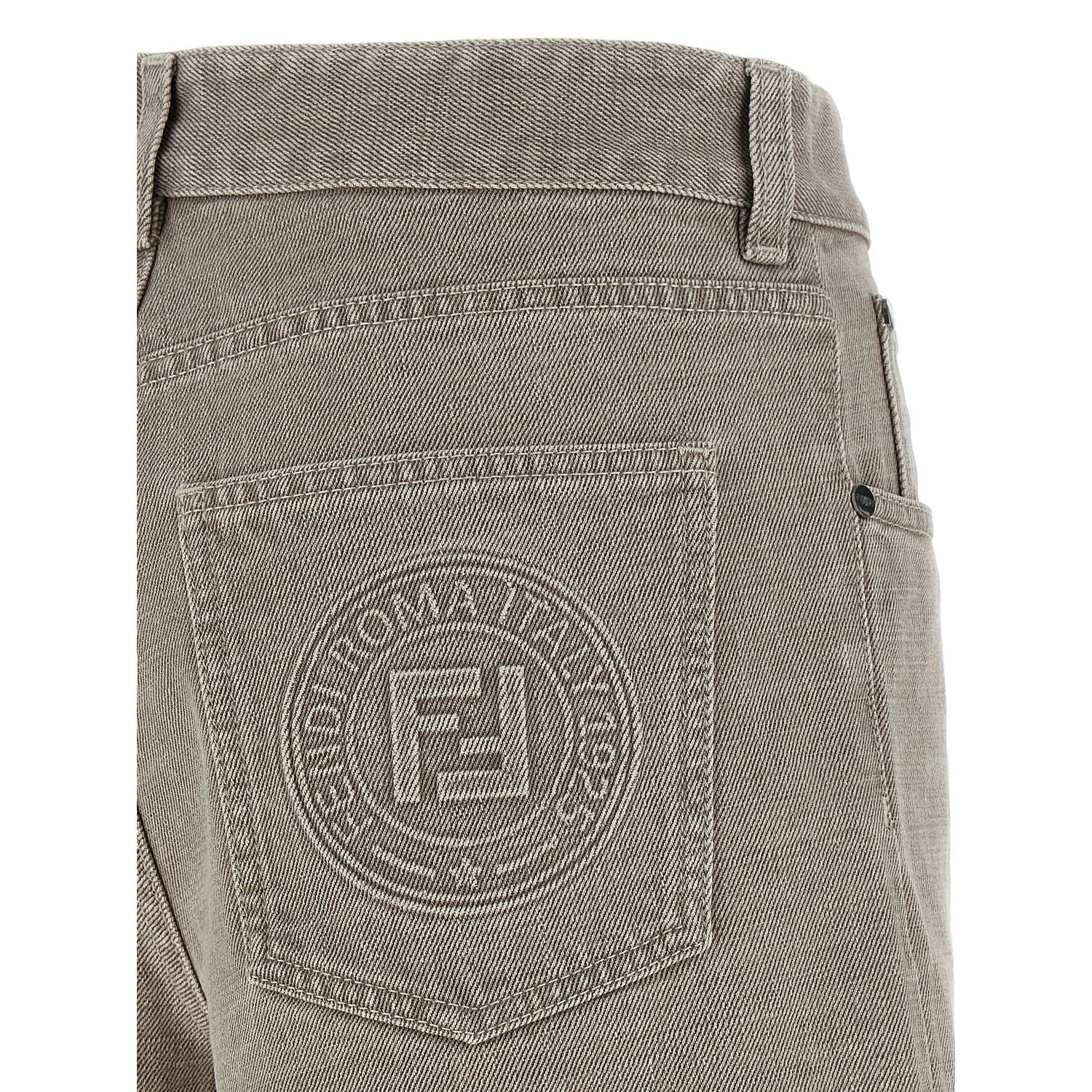 Fendi Beige Cotton Bermuda Shorts