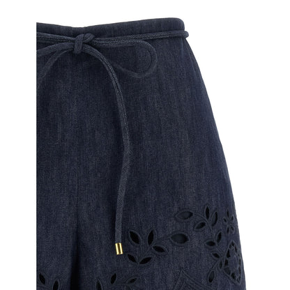 Zimmermann Blue Cotton Bermuda Shorts