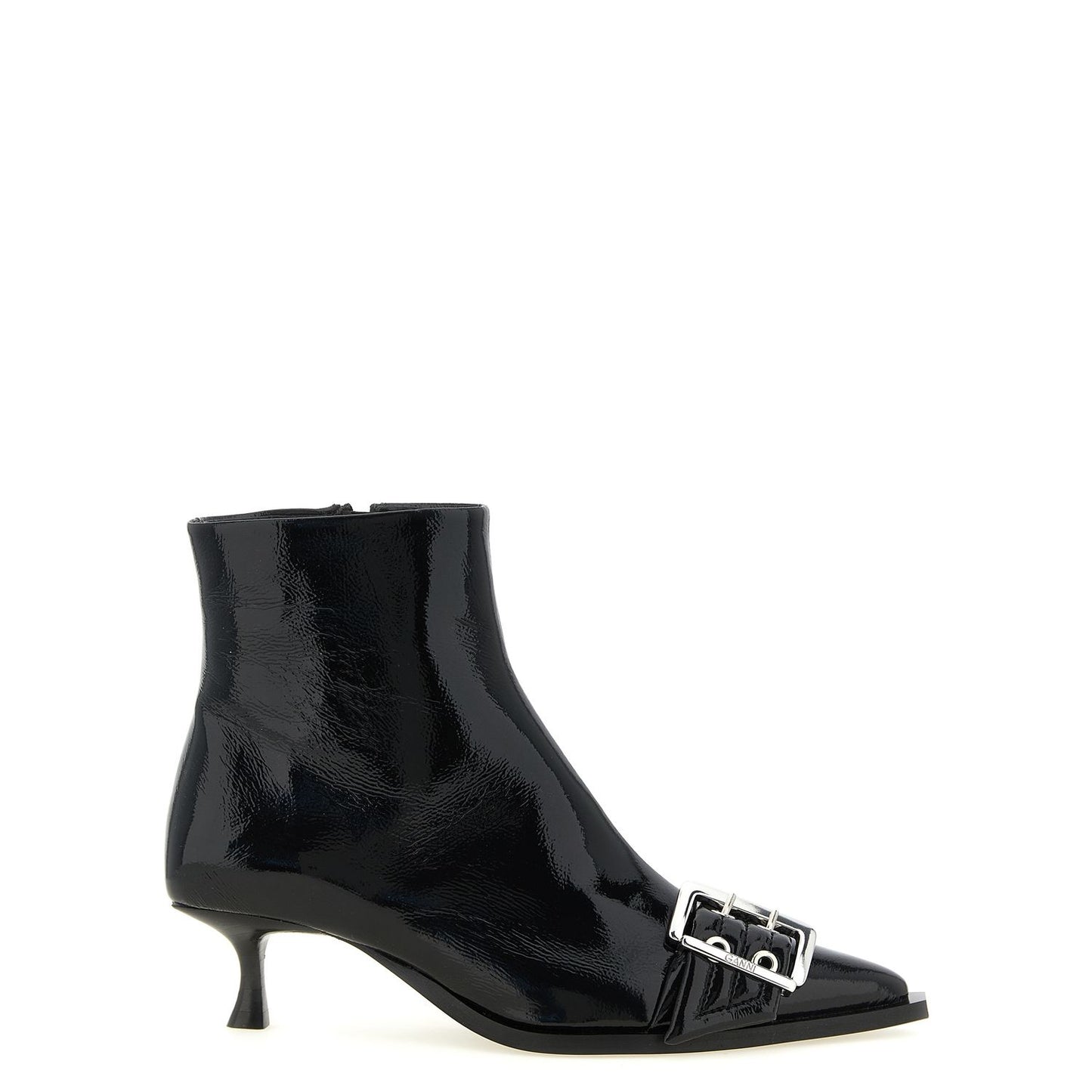 Ganni Black Polyethylene Ankle Boots
