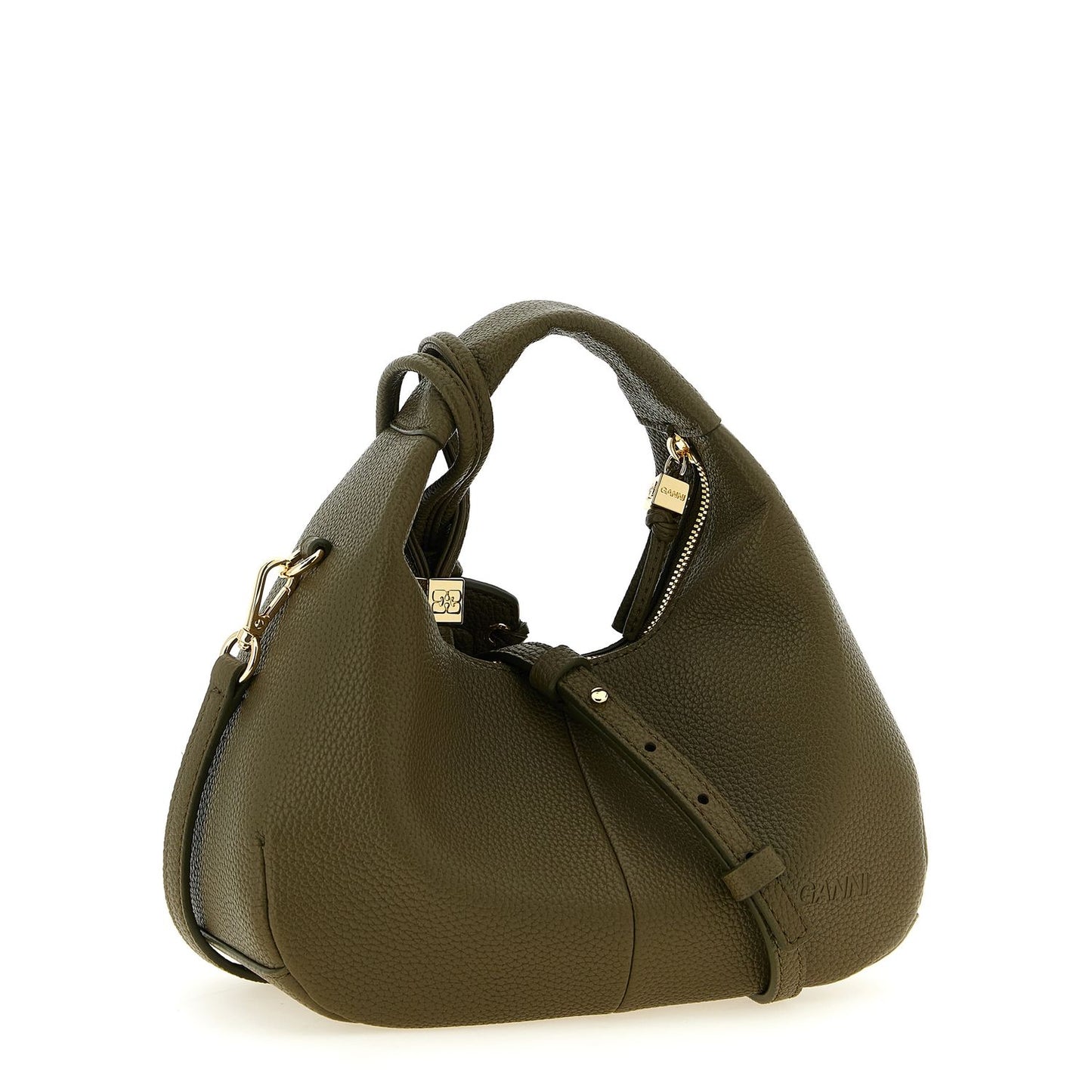 Ganni Bicolor Polyester Handbag