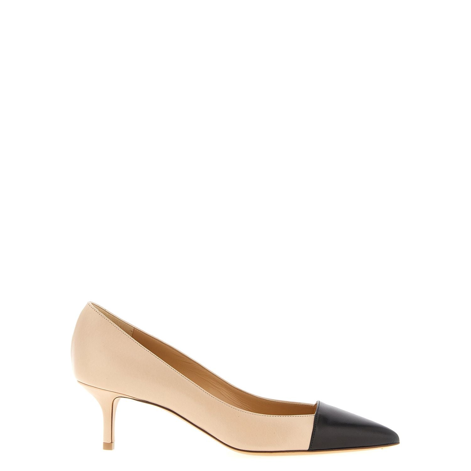 Francesco Russo Multicolor Goatskin Mid Heel Pumps