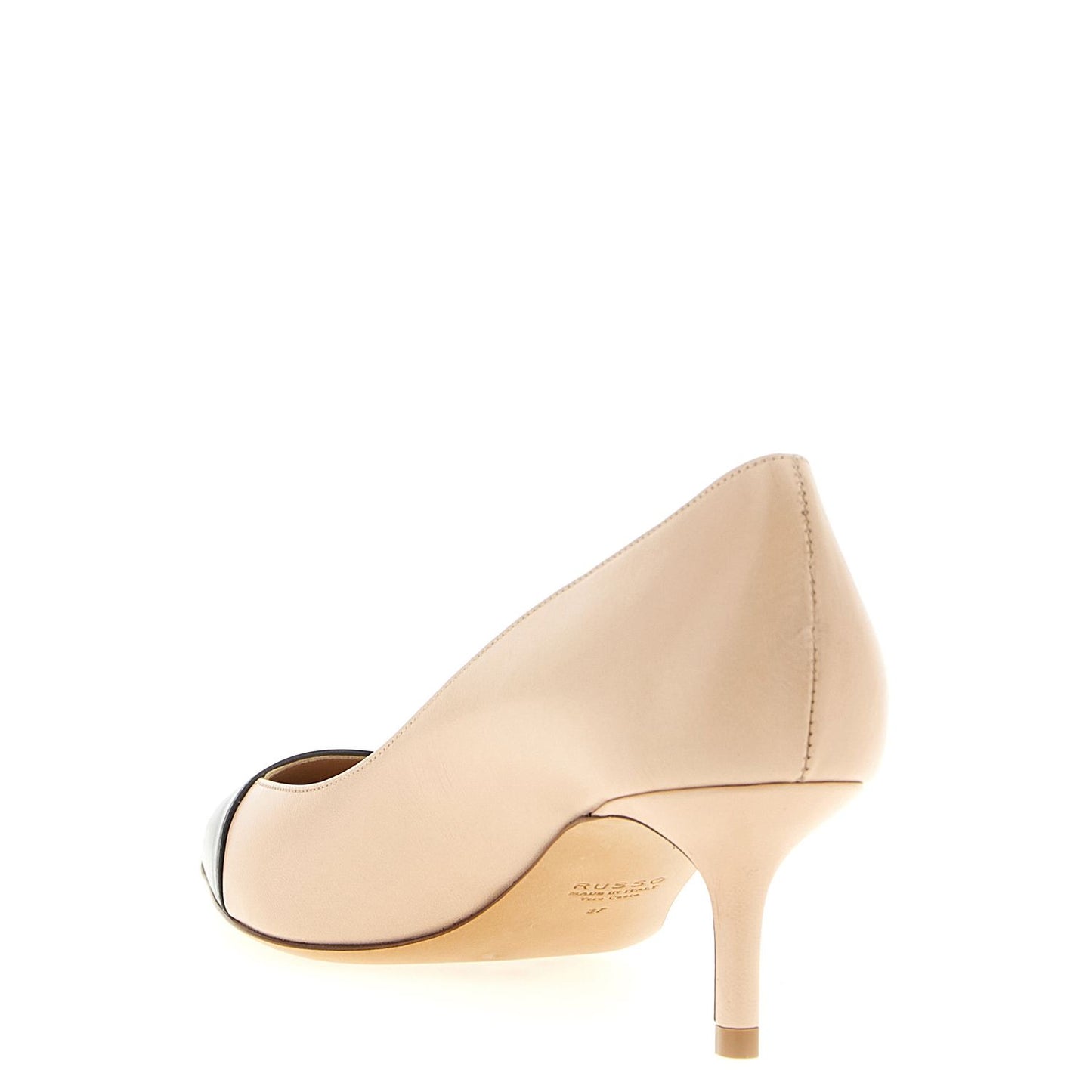 Francesco Russo Multicolor Goatskin Mid Heel Pumps