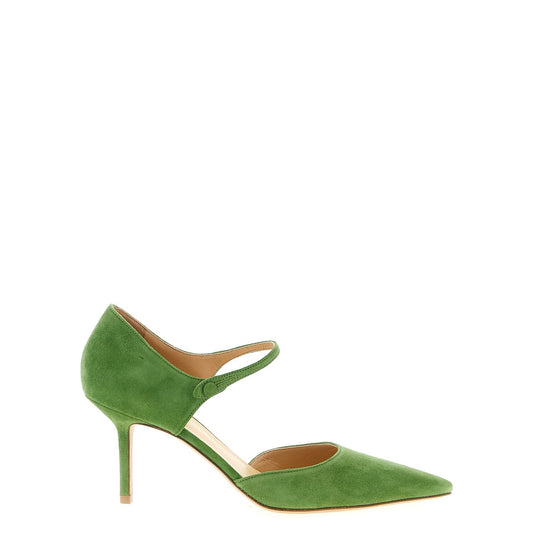 Francesco Russo Bicolor Goatskin Mid Heel Pumps