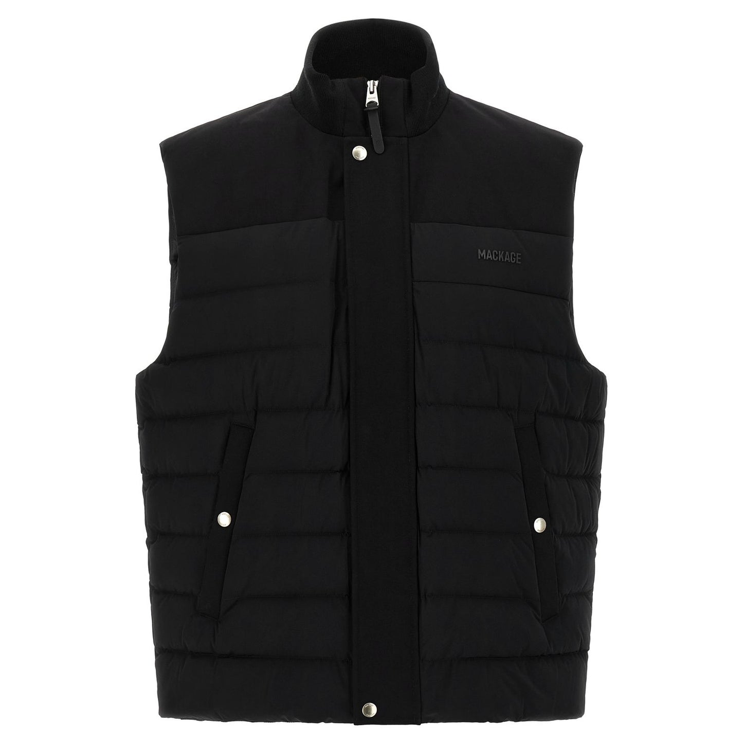 Mackage Black Nylon Sleeveless Jacket