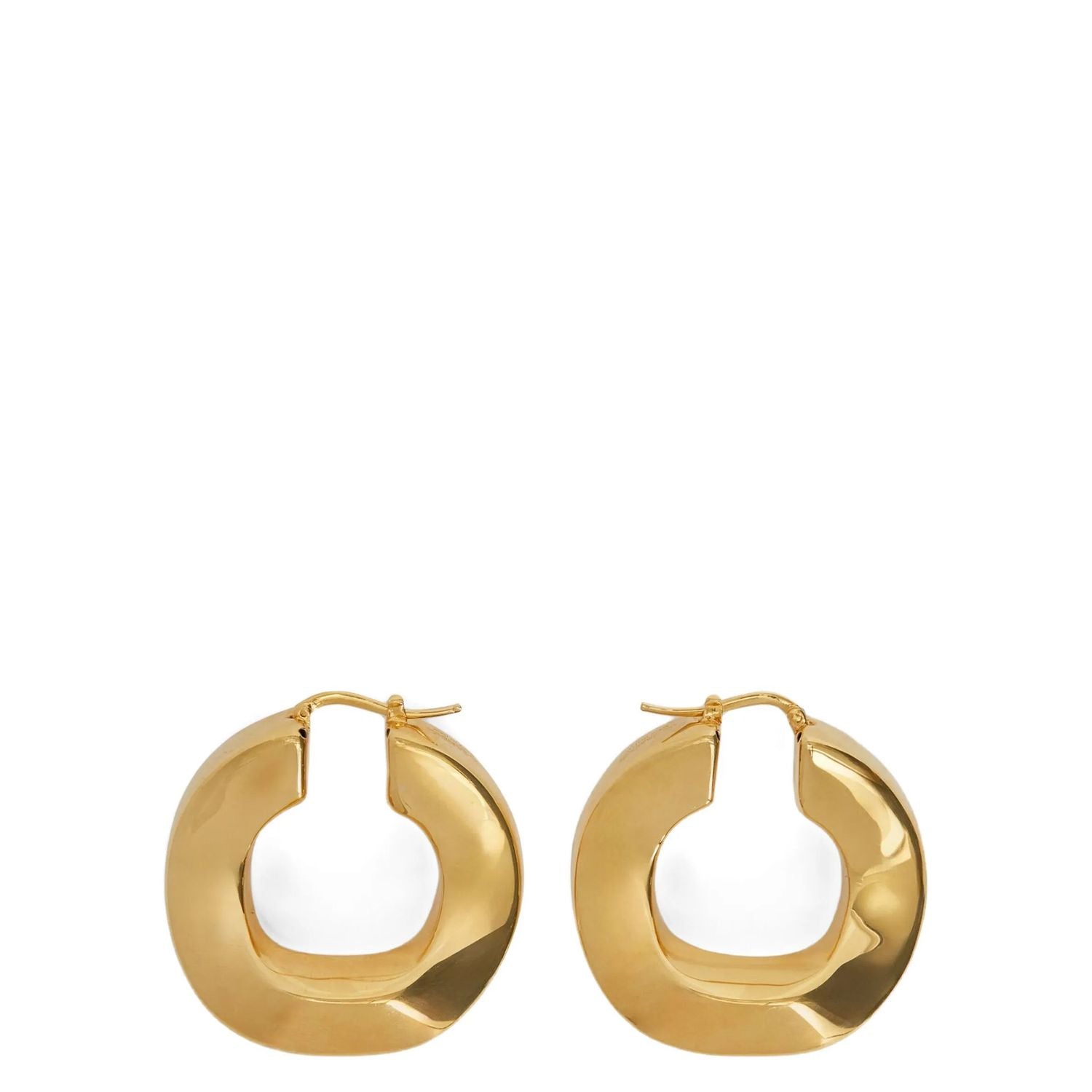 Jil Sander Gold Copper Earrings