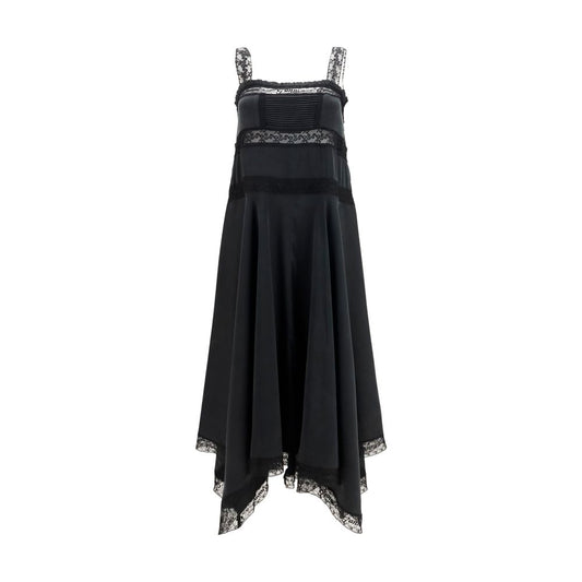 Ganni Black Silk Cocktail Dress