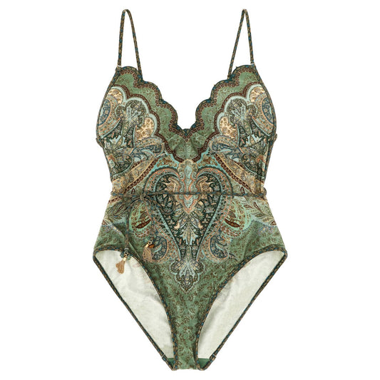 Zimmermann Bicolor Polyamide One-Piece Swimsuit