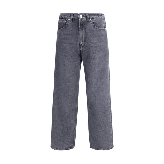 Our Legacy Black Cotton Relaxed Fit Jeans