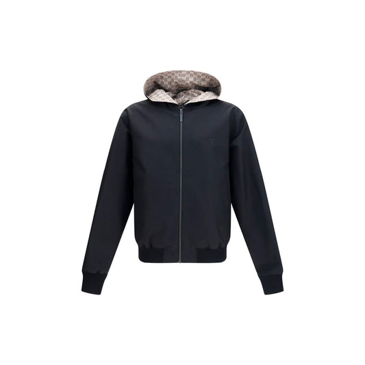 Gucci Black Cotton The Reversible Zip Jacket