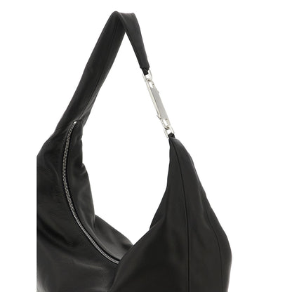 Rick Owens Black Calfskin Shoulder Bag