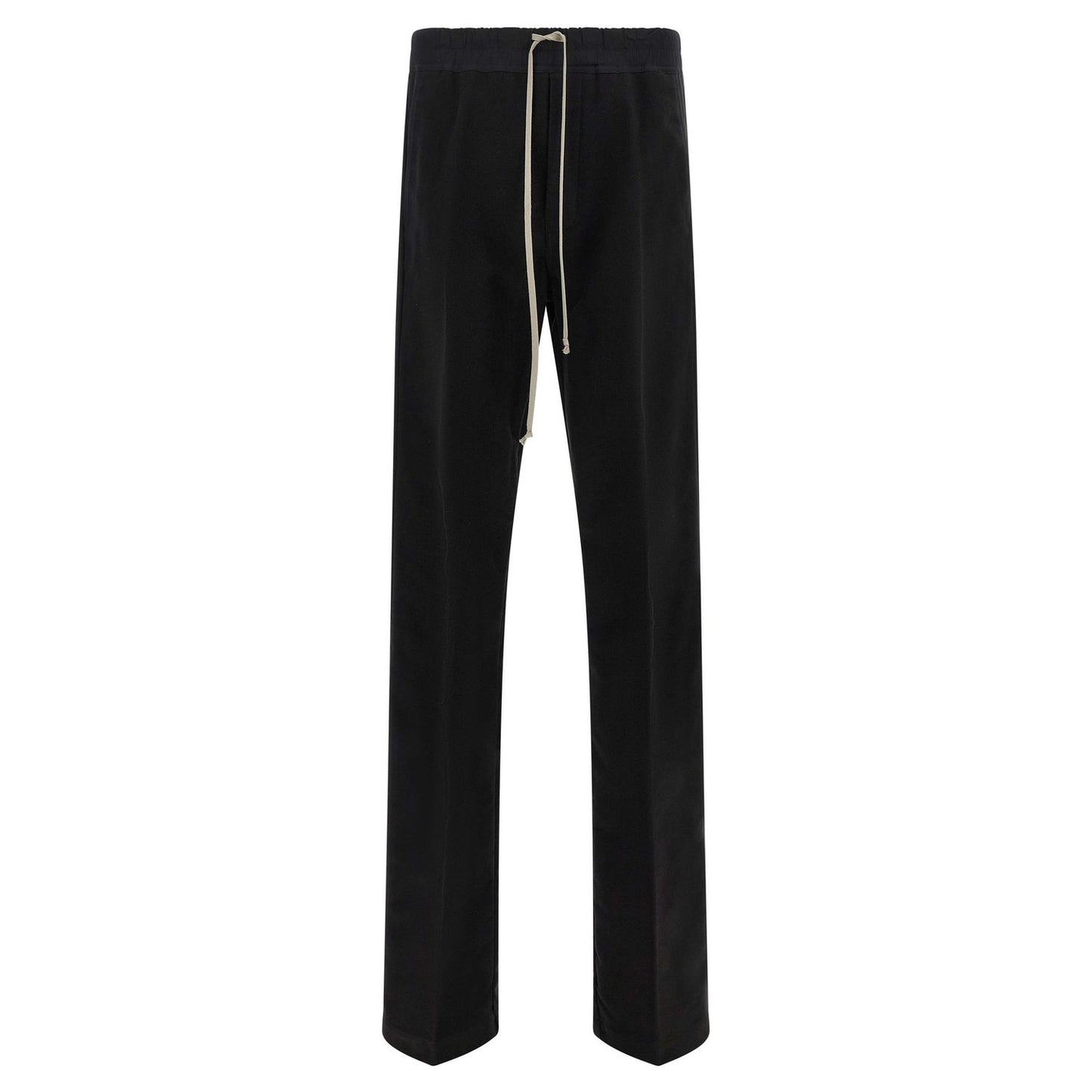 Rick Owens Black Cotton Casual Pants