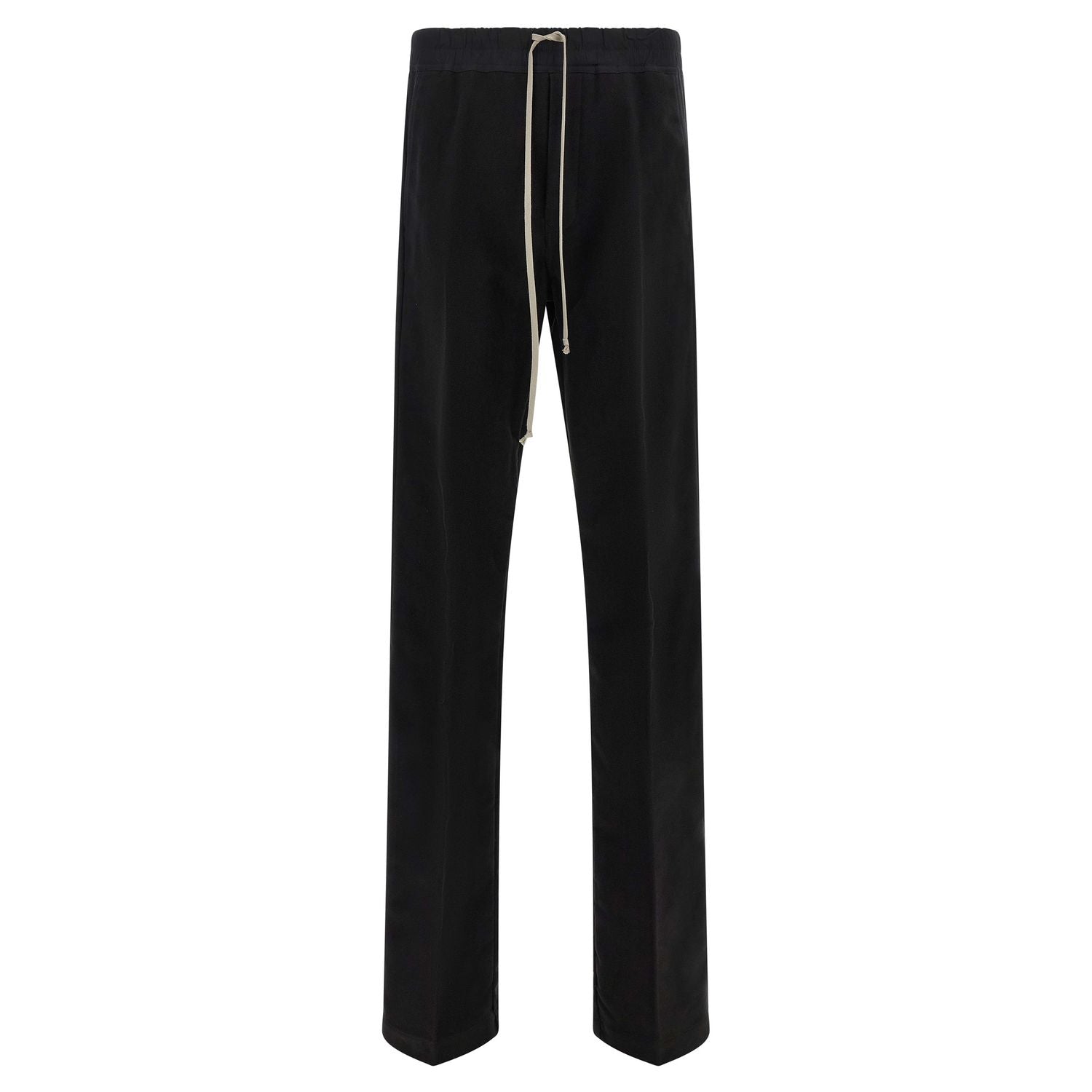 Rick Owens Black Cotton Casual Pants