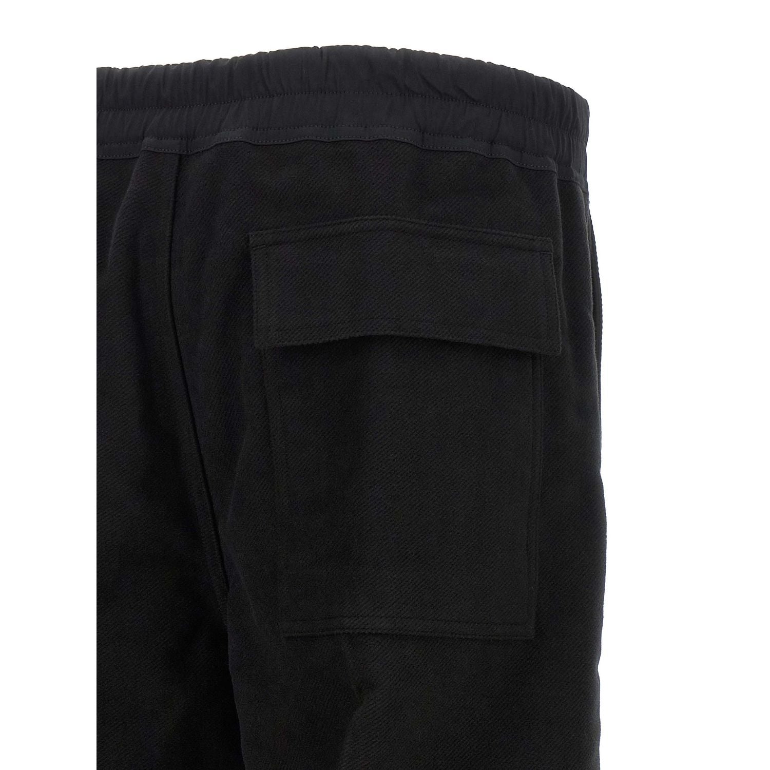 Rick Owens Black Cotton Casual Pants