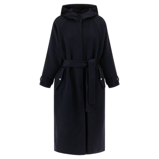 PINKO Blue Polyamide Coat