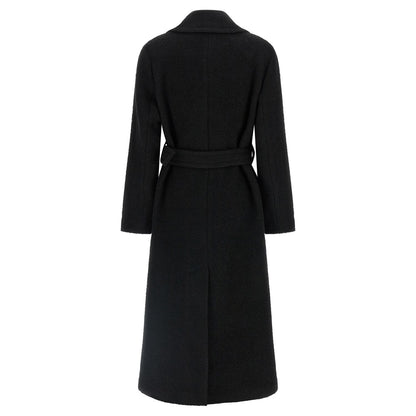 PINKO Black Polyester Coat