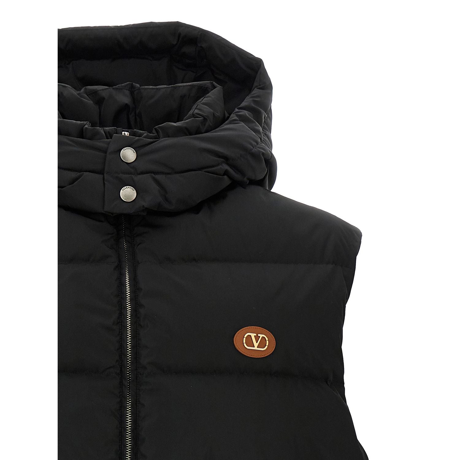 Valentino Garavani Black Polyamide Sleeveless Jacket