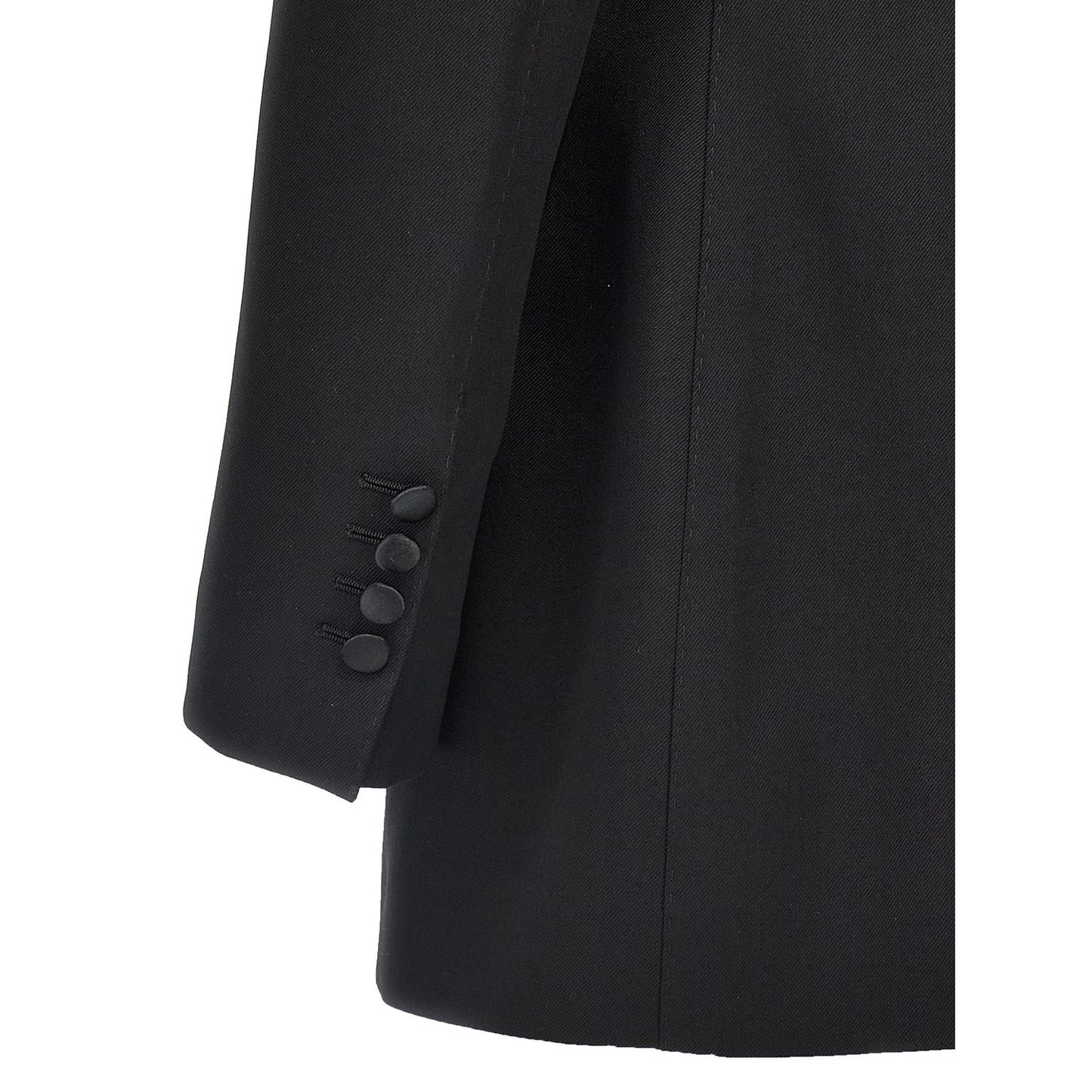 Dolce & Gabbana Black Virgin Wool Blazer