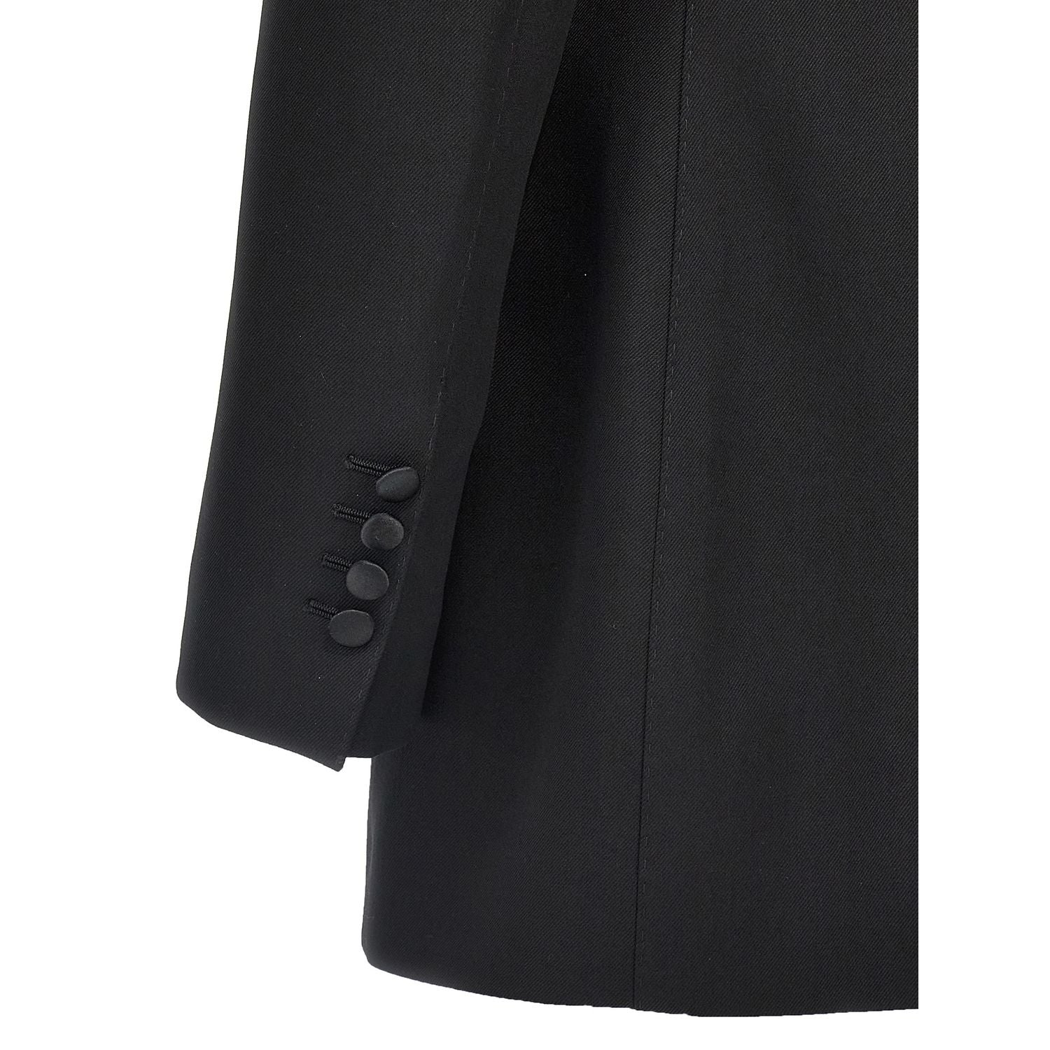 Dolce & Gabbana Black Virgin Wool Blazer