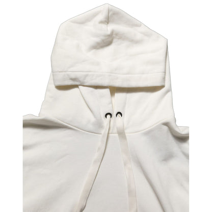 Dolce & Gabbana White Logo Hooded PulloverSweatshirt Sweater