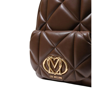 Love Moschino Brown Polyethylene Backpack