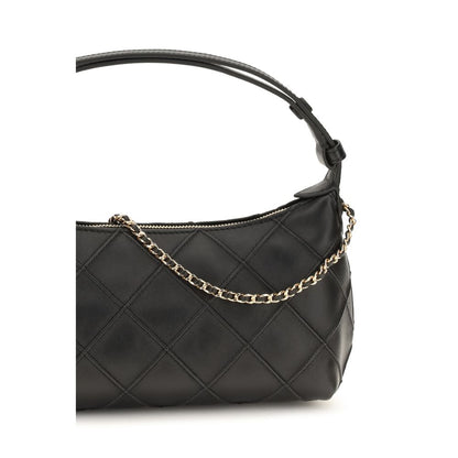Tory Burch Black Lamb Ovis Aries Aries Clutch Bag
