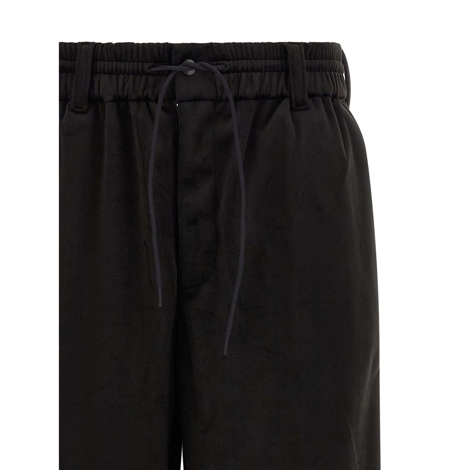 Y-3 Black Recycled Polyester Joggers (Workout Pants)