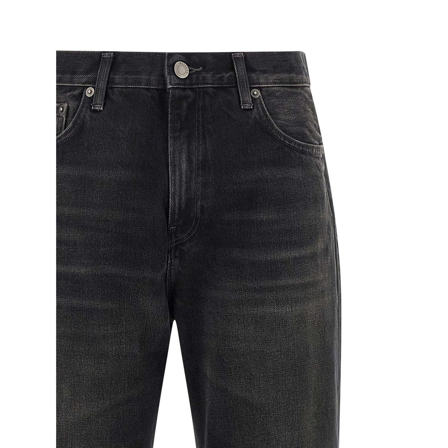 Haikure Black Cotton Flared Jeans