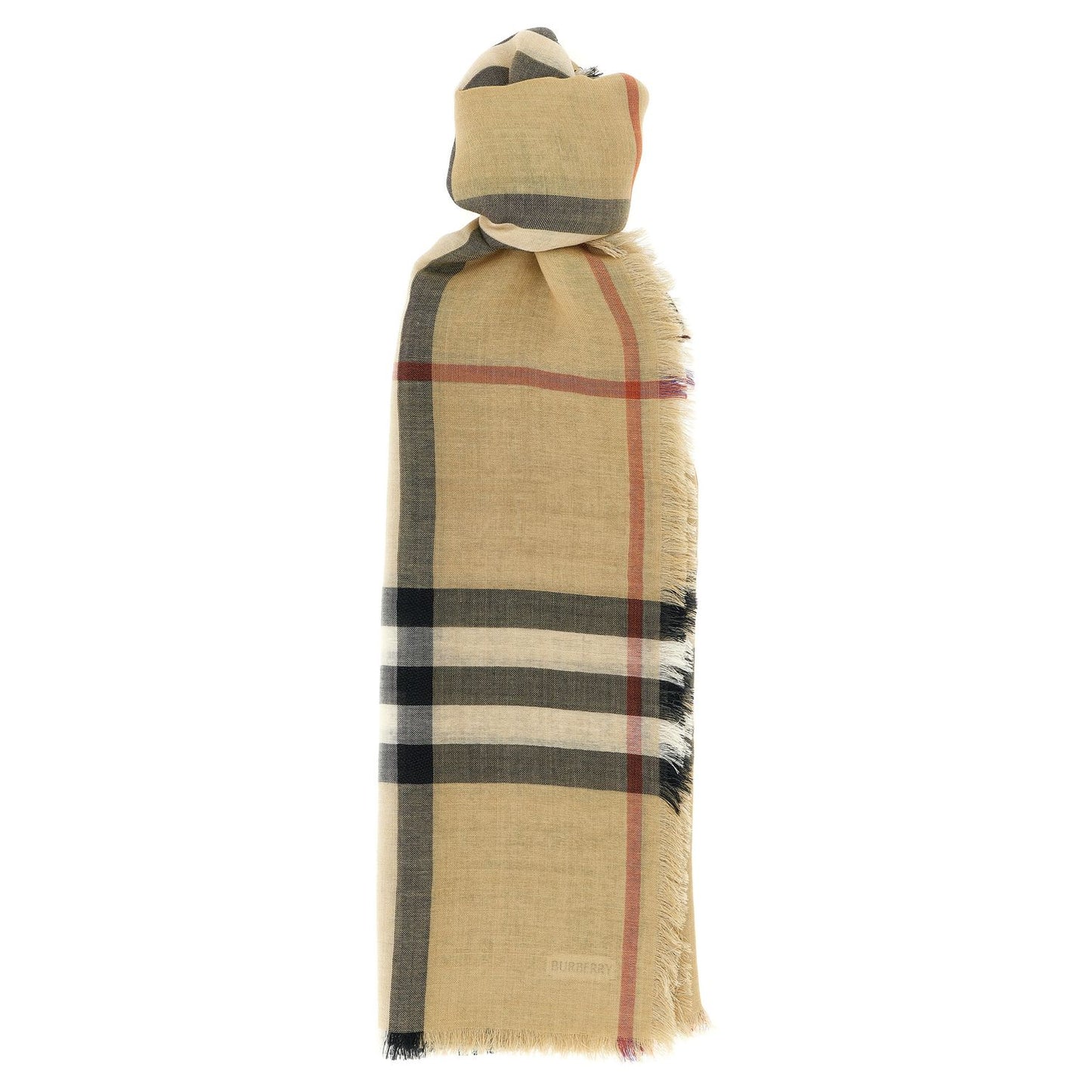 Burberry Beige Wool Foulard