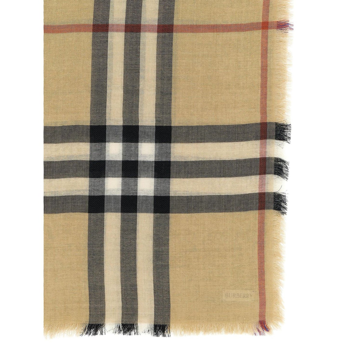 Burberry Beige Wool Foulard