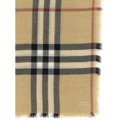 Burberry Beige Wool Foulard
