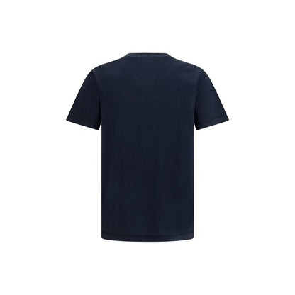 Stone Island Blue Cotton T-Shirt