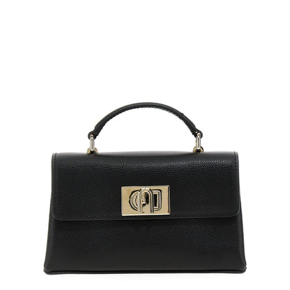 Furla Black Leather Crossbody Bag