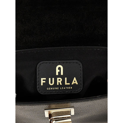 Furla Black Leather Crossbody Bag