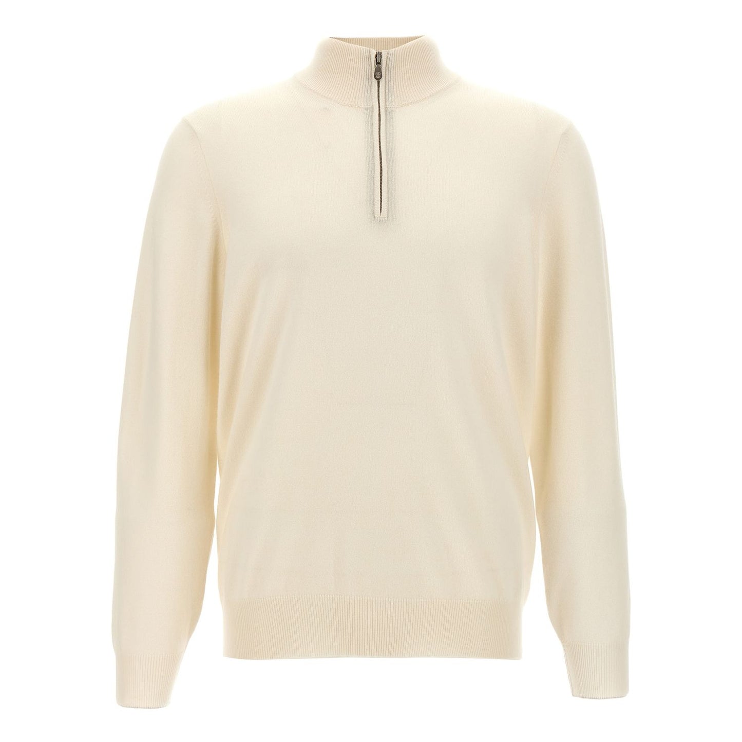 Brunello Cucinelli White Cashmere Cardigan