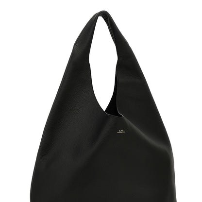 A.P.C. Black Calfskin Shoulder Bag