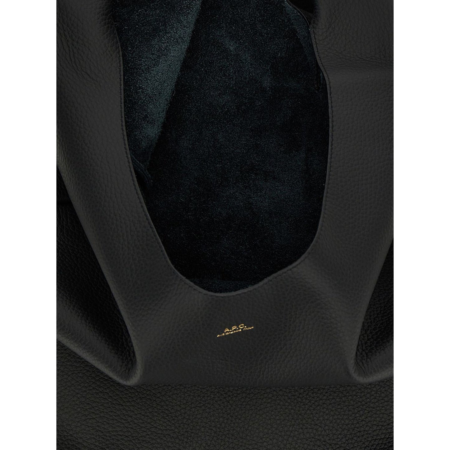 A.P.C. Black Calfskin Shoulder Bag