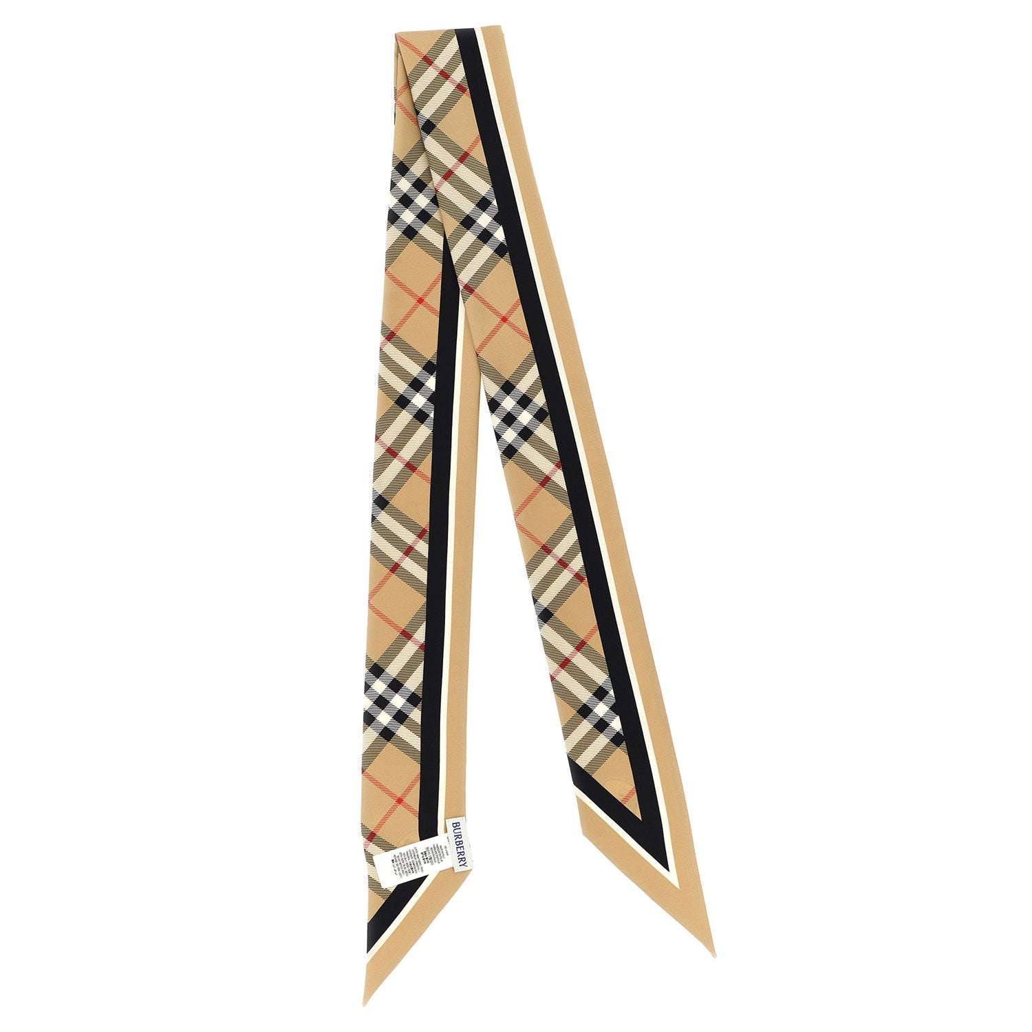Burberry Beige Satin Foulard