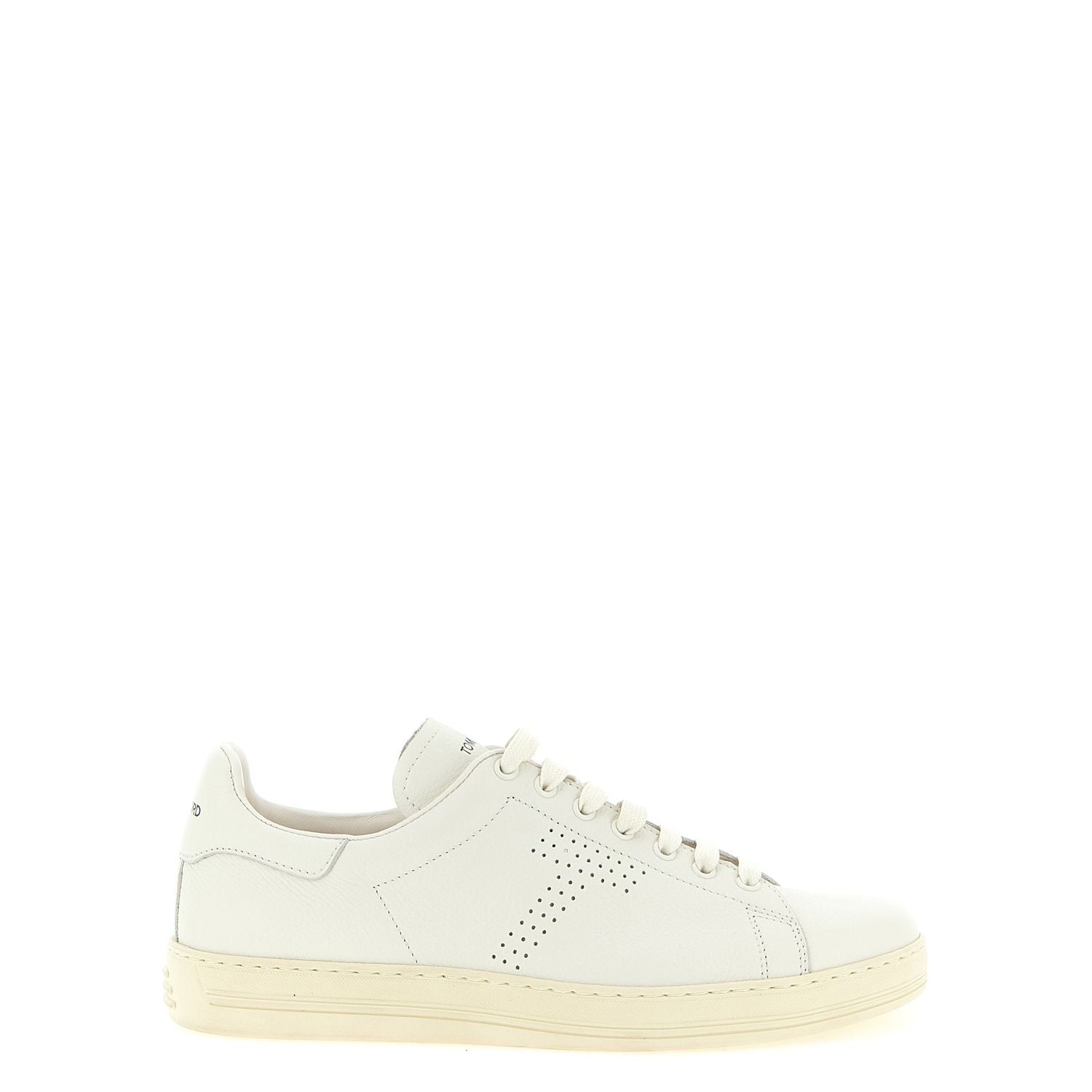 Tom Ford White Leather Low Top Sneakers