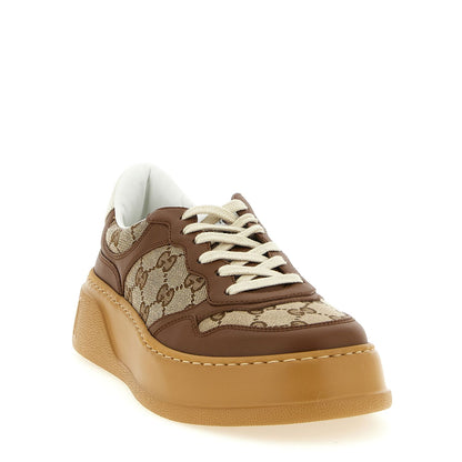 Gucci Brown Calfskin Chunky Sneakers