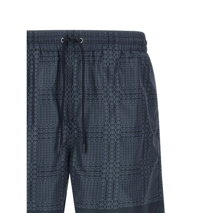 Gucci Blue Polyester Swim Shorts