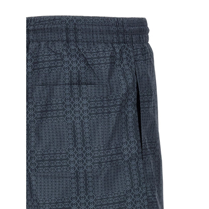Gucci Blue Polyester Swim Shorts